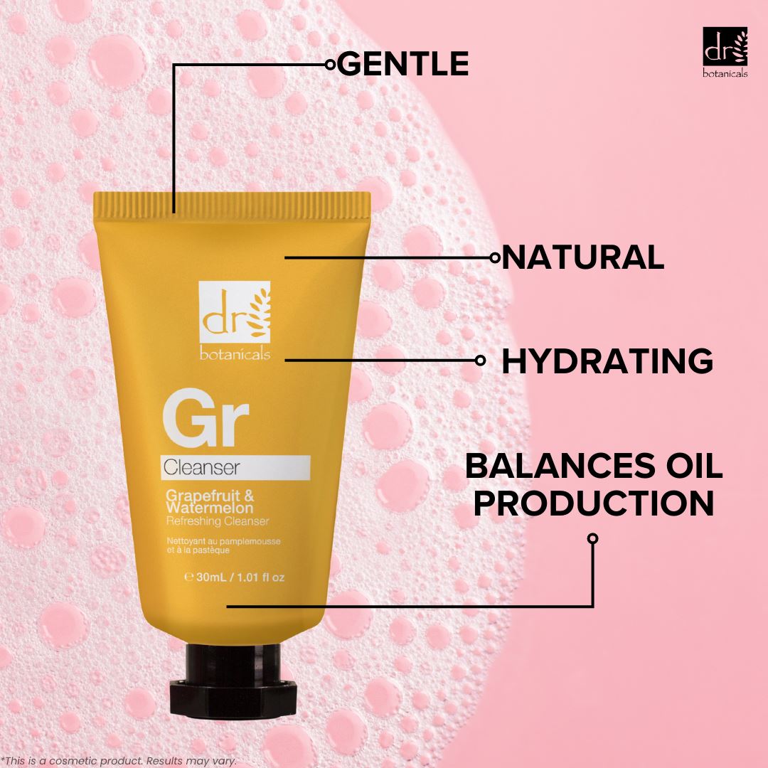 Dr Botanicals Grapefruit & Watermelon Refreshing Face Cleanser 30ml