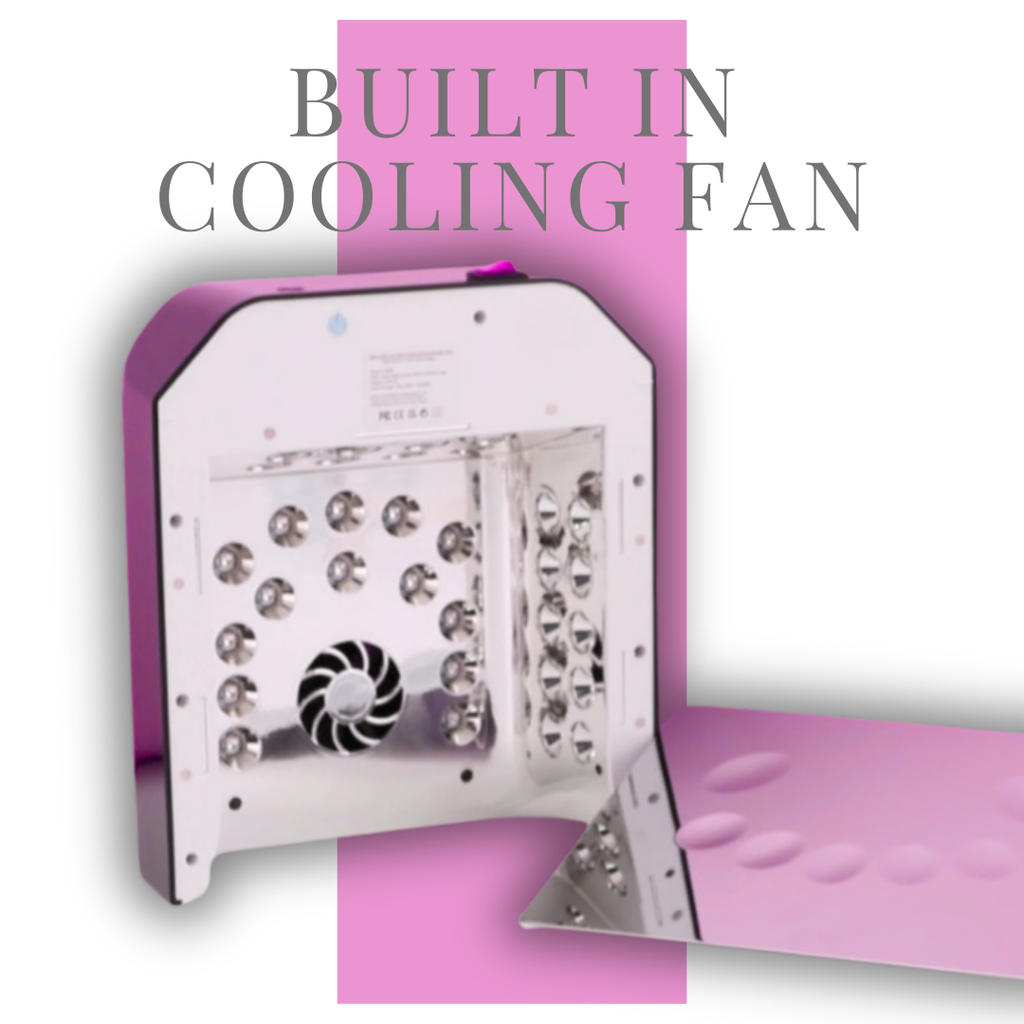 JN NAILS 108W Pro Cure Rechargeable LED Nail Lamp with Cooling Fan