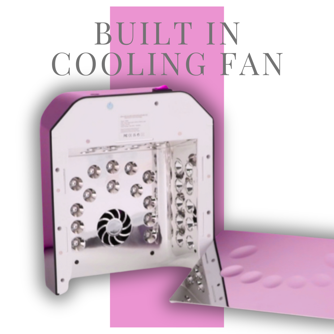 JN NAILS 108W Pro Cure Rechargeable LED Nail Lamp with Cooling Fan