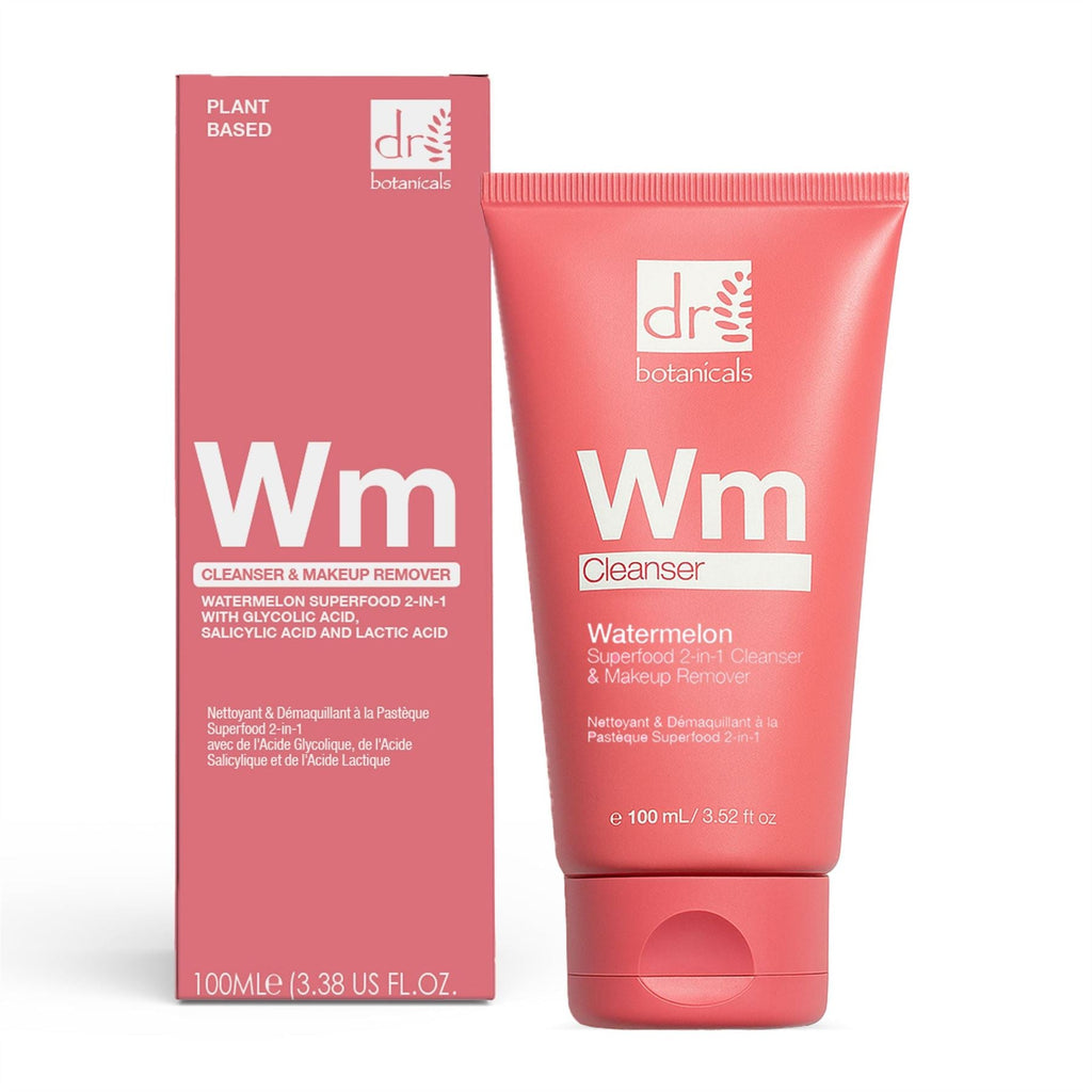 Dr Botanicals Watermelon Superfood Salicylic Acid Cleanser and Makeup Remover 100ml