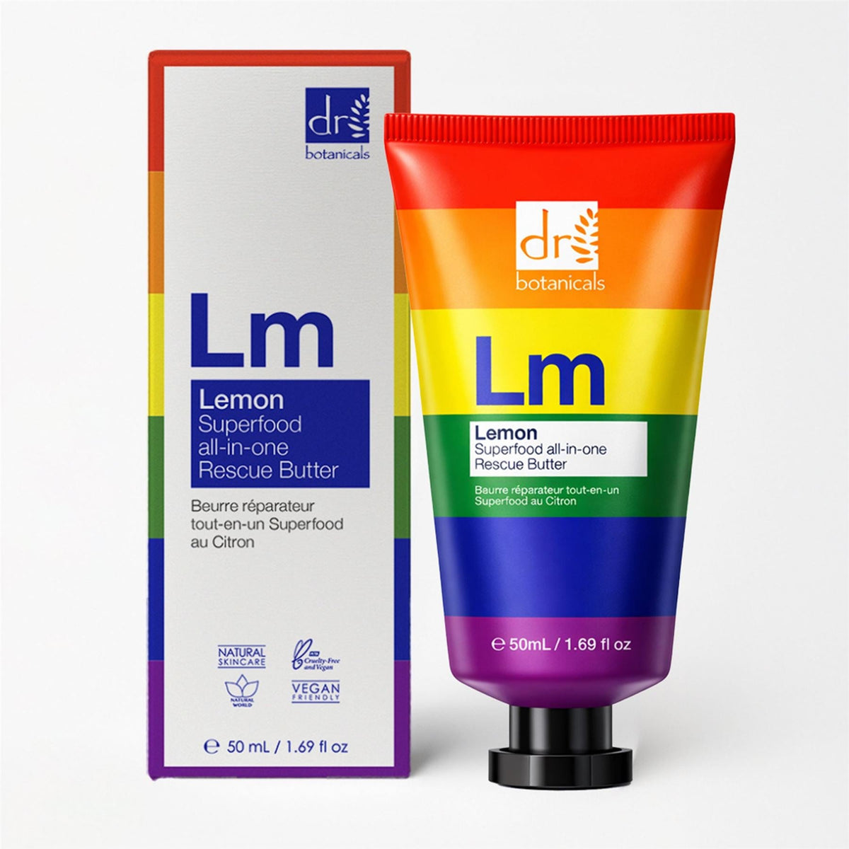 Dr Botanicals Pride Edition Lemon Superfood Rescue Balm 50ml
