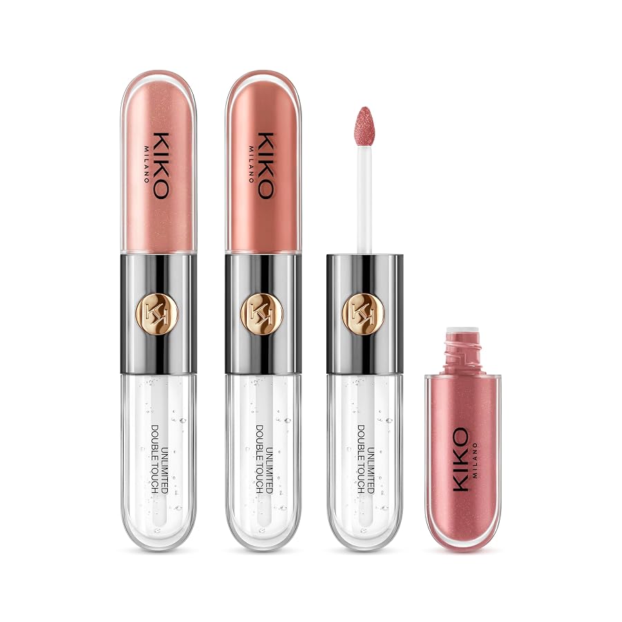 KIKO Milano Unlimited Double Touch Gift Set 01 3 Liquid Lipsticks, New but scruffy box