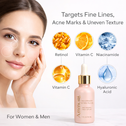 Ammuri Retinol 4% + Apple Stem Cell Serum | High-Strength Evening Renewal 30ml