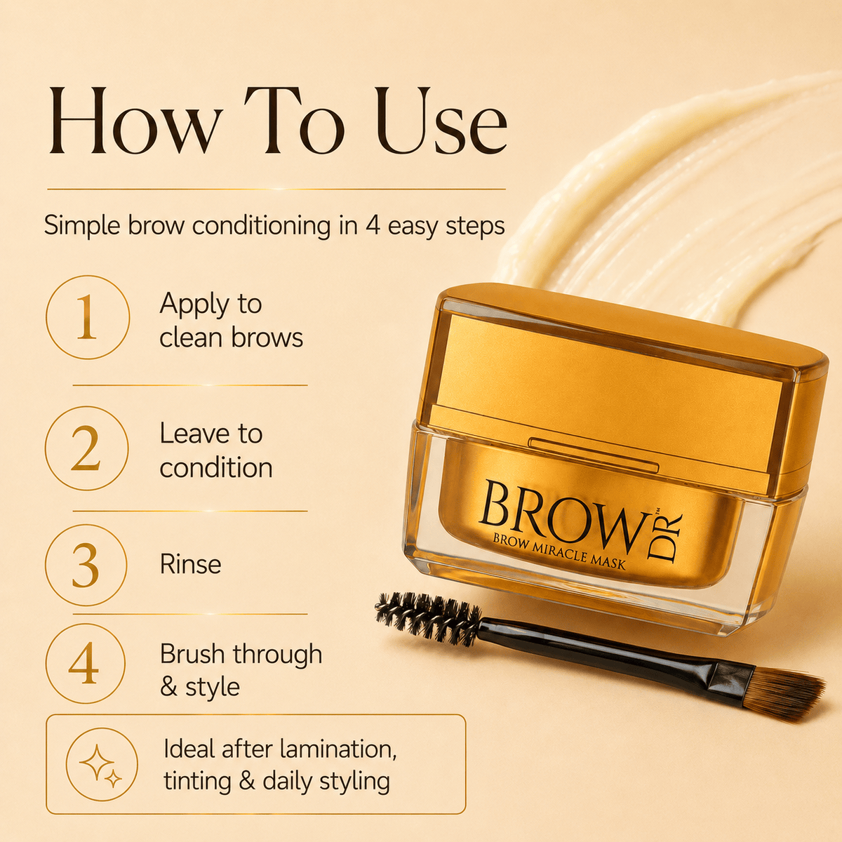 Intensive Moisture and Brow Hair Restoration Mask - London Brow Doctor