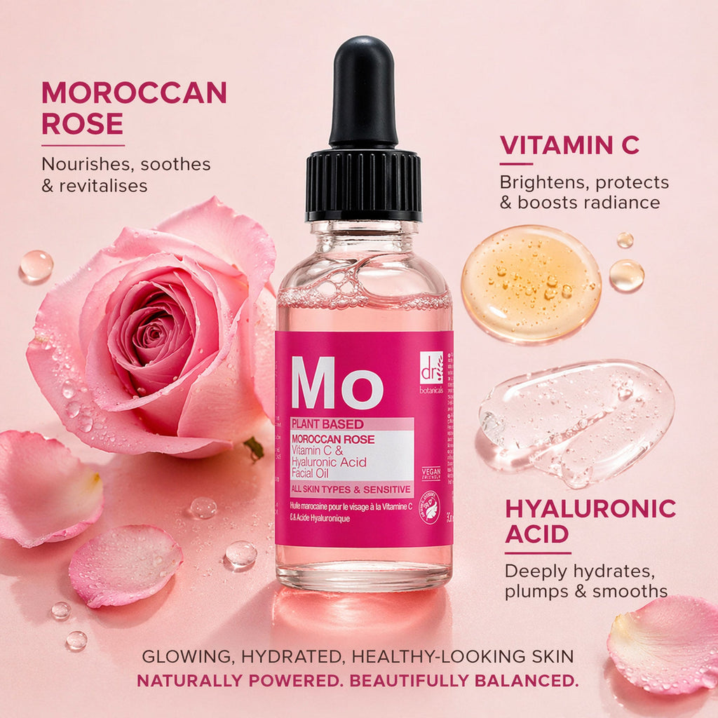 Dr. Botanicals Moroccan Rose Facial Oil – Nourishing Rose Face Oil