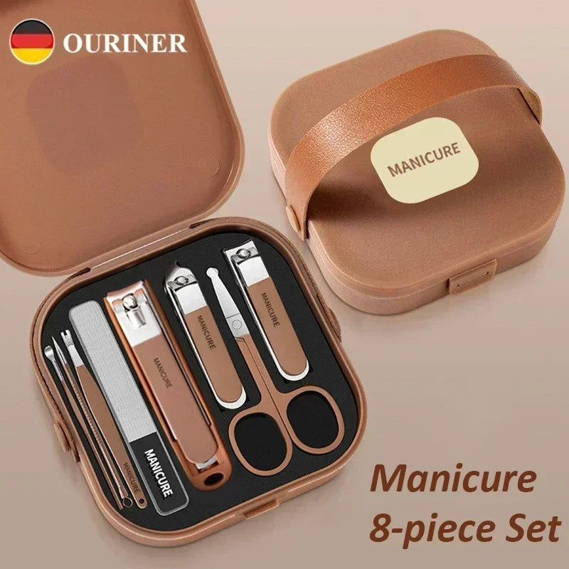 ‌Manicure Kit Stainless Steel Sharp Durable All in One Nail Tools Portable Nail Clipper Set‌