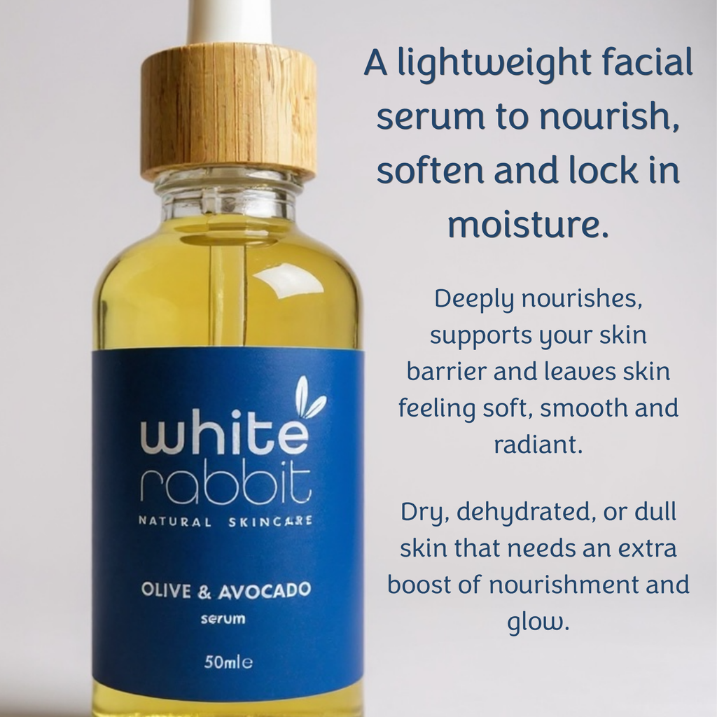 Olive & Avocado Facial Serum 50ml with pipette lid
