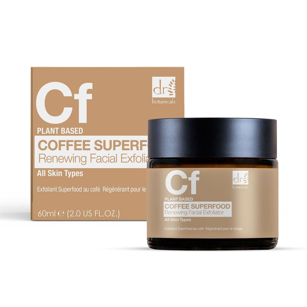 Dr Botanicals Coffee Superfood Renewing Facial Exfoliator 60ml – coffee face scrub skincare product