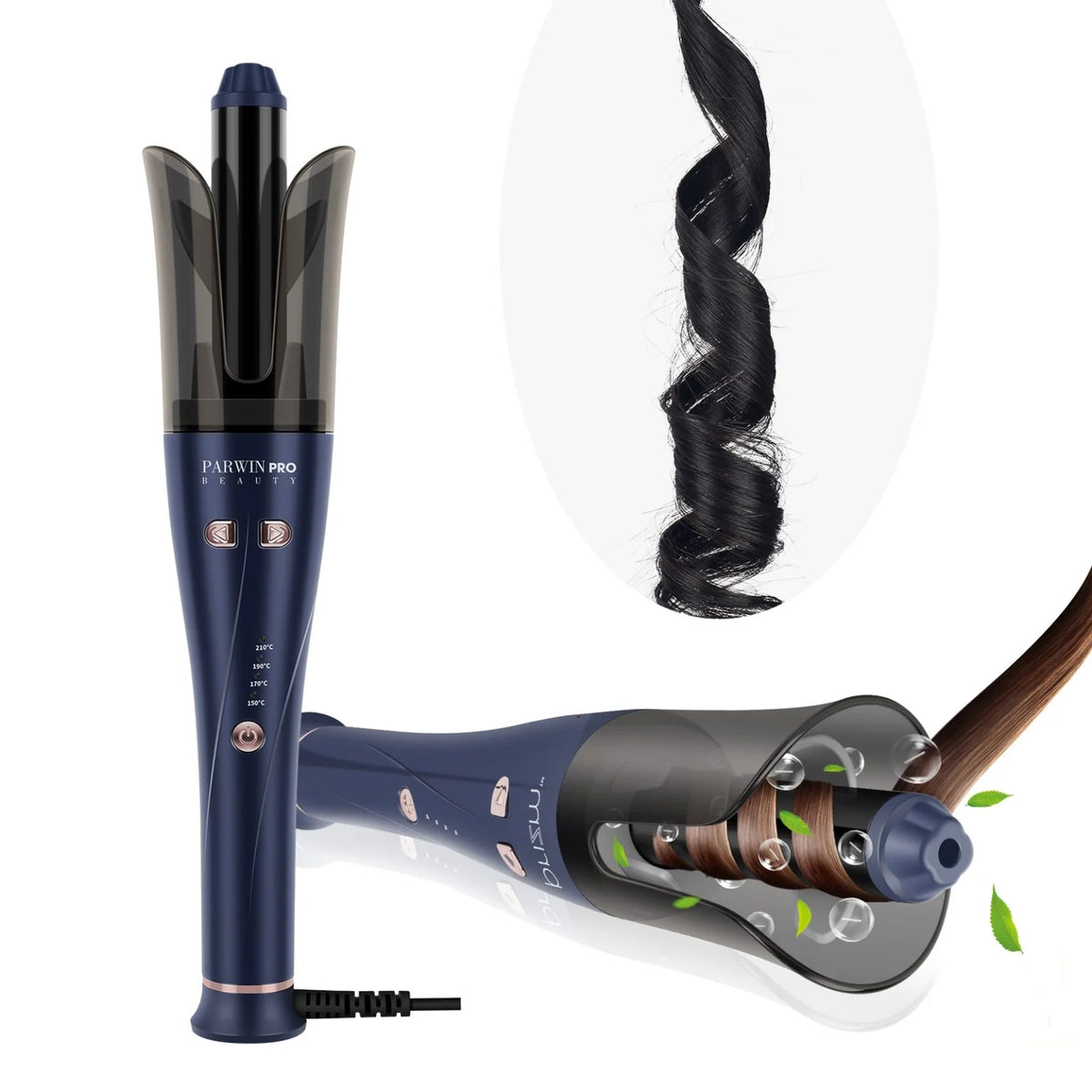 Parwin Pro Beauty Automatic Smart Curling Iron – Prussian Blue