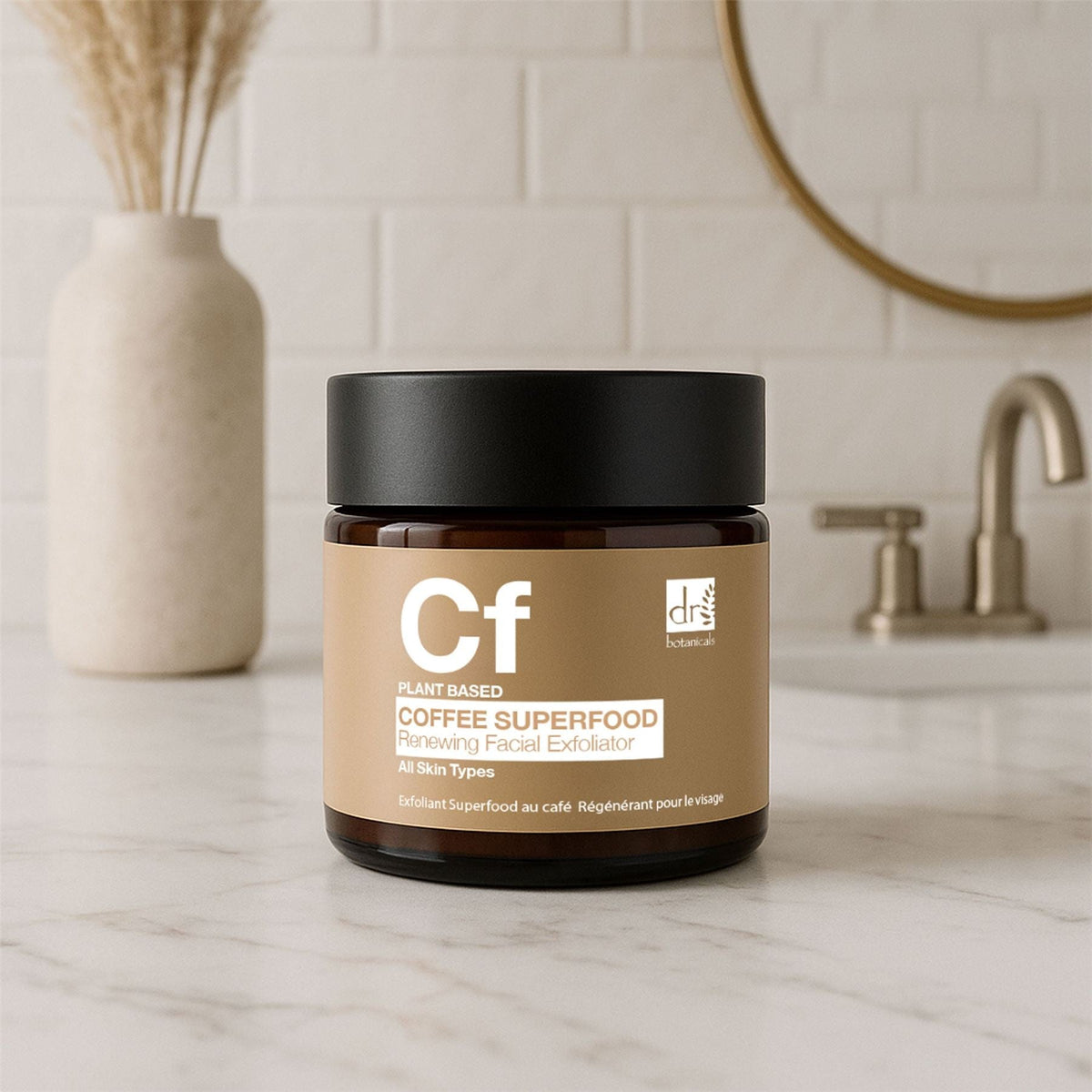 Dr Botanicals Coffee Superfood Facial Exfoliator & Coffee Face Scrub 60ml