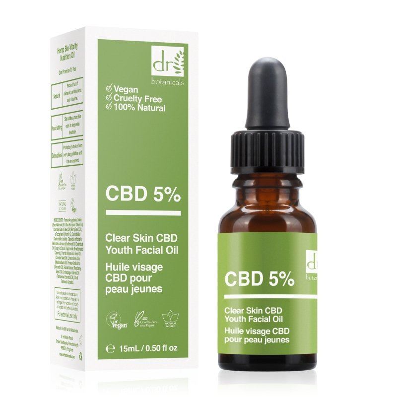 Dr Botanicals Clear Skin Youth CBD Facial Oil 15ml