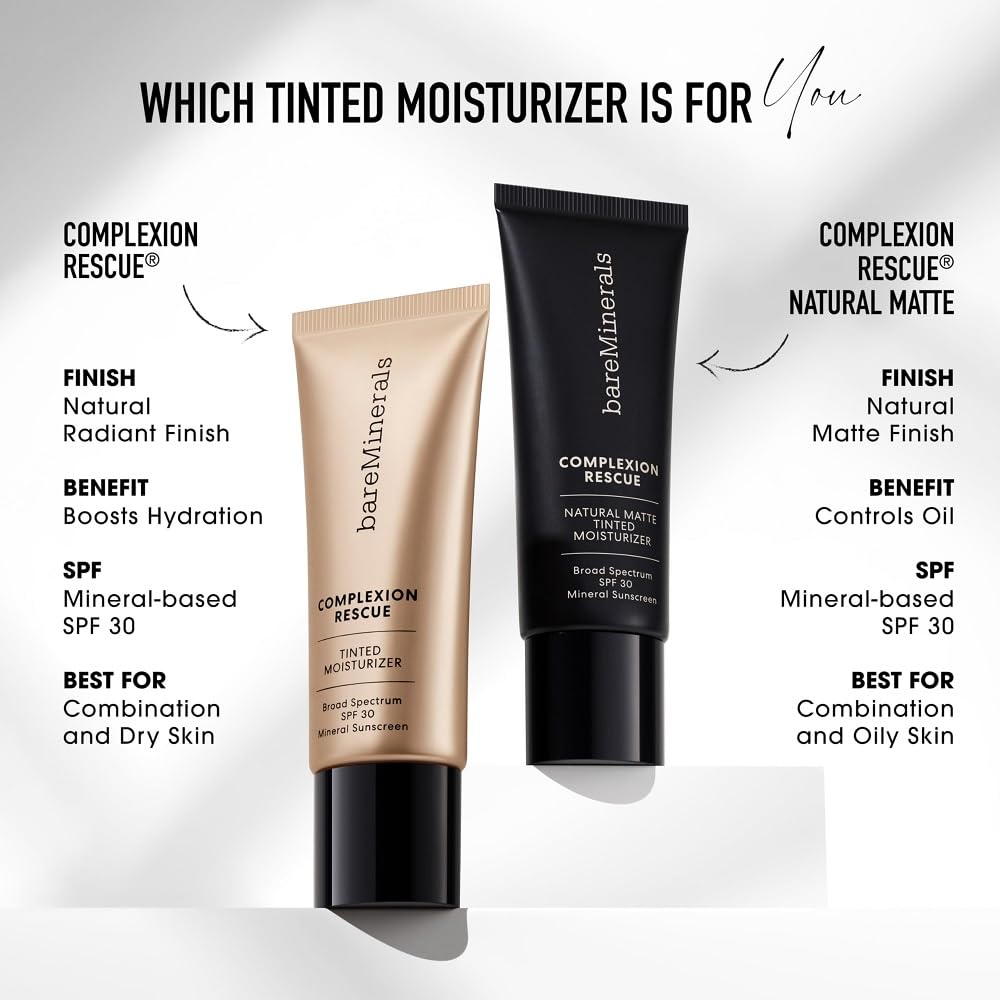 bareMinerals Complexion Rescue Tinted Moisturizer SPF 30 — Cashew 3.5, Vegan & Cruelty-Free