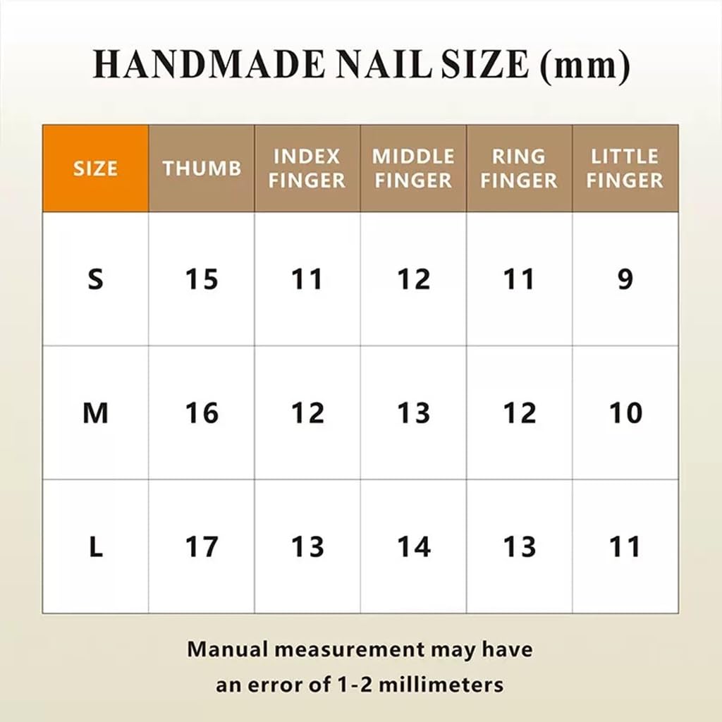 CTTHNBD Medium Almond Press-On Nails | Colorful Flower Design | Size M