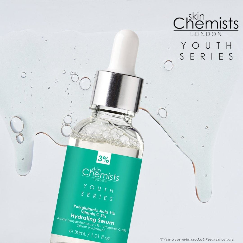 skinChemists Polyglutamic Acid 1% + Vitamin C 3% Serum – Hydrating Face Serum