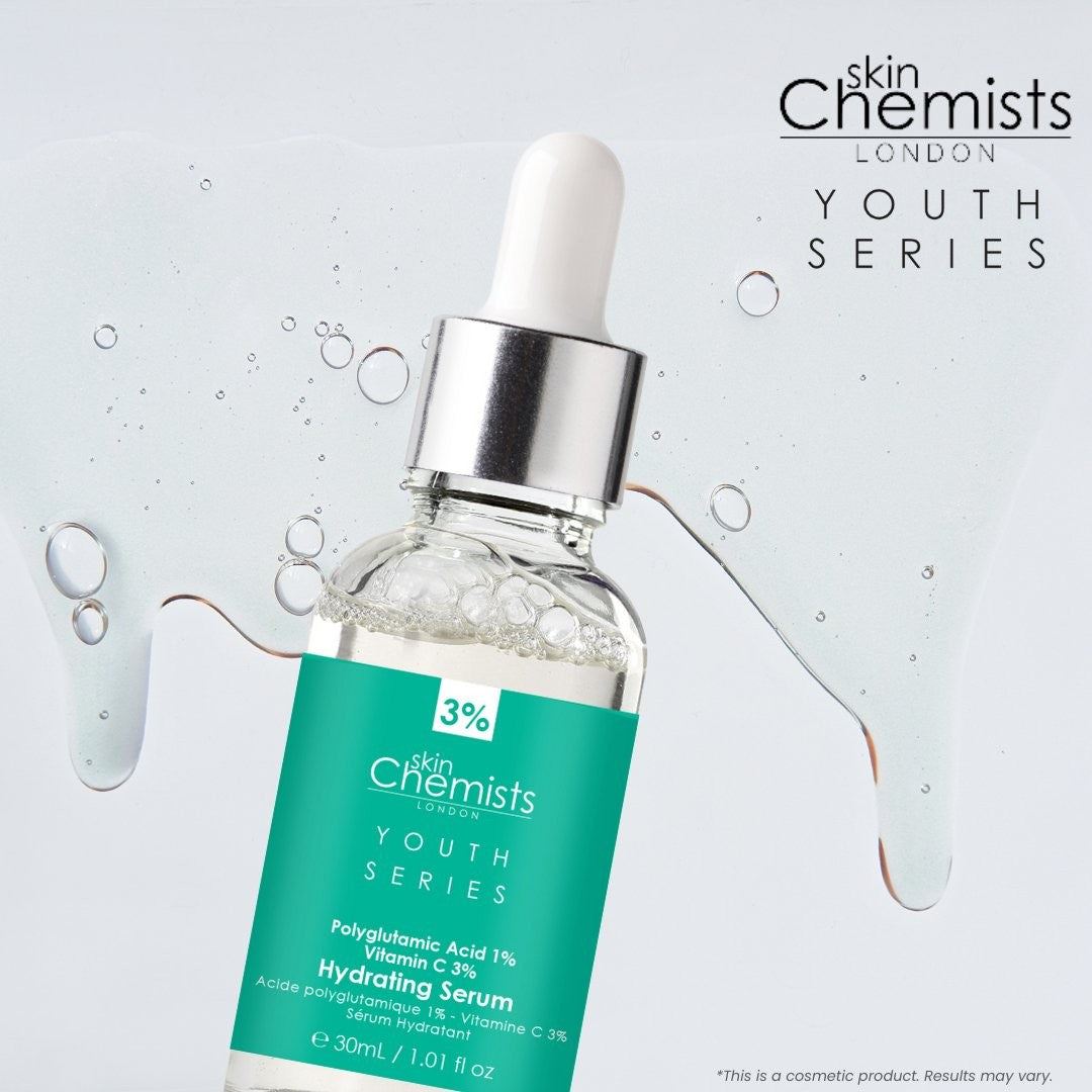 skinChemists Polyglutamic Acid 1% + Vitamin C 3% Serum – Hydrating Face Serum
