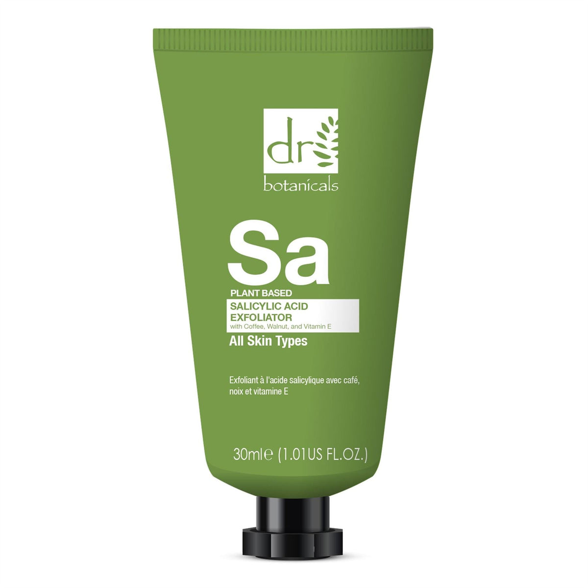 Dr Botanicals Salicylic Acid Facial Exfoliator with Coffee Walnut and Vitamin E 30ml