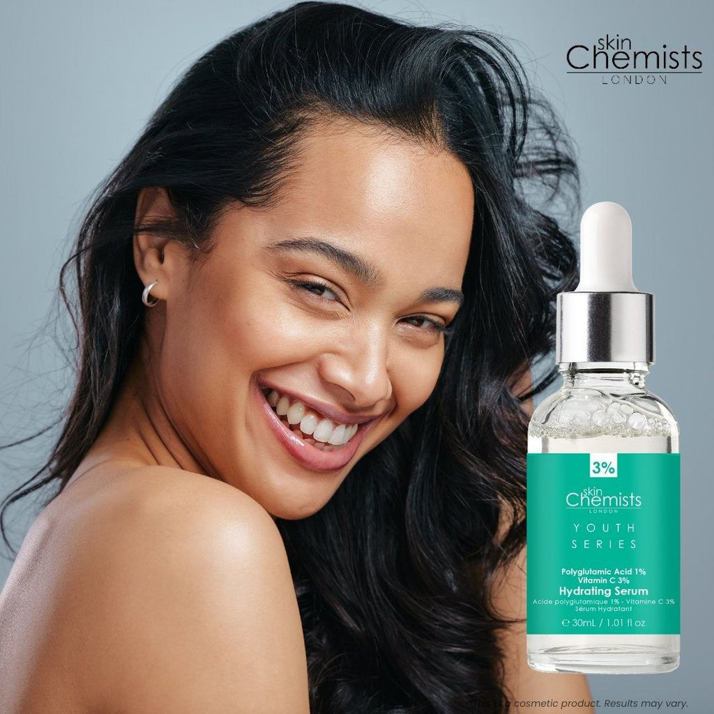skinChemists Polyglutamic Acid 1% + Vitamin C 3% Serum – Hydrating Face Serum