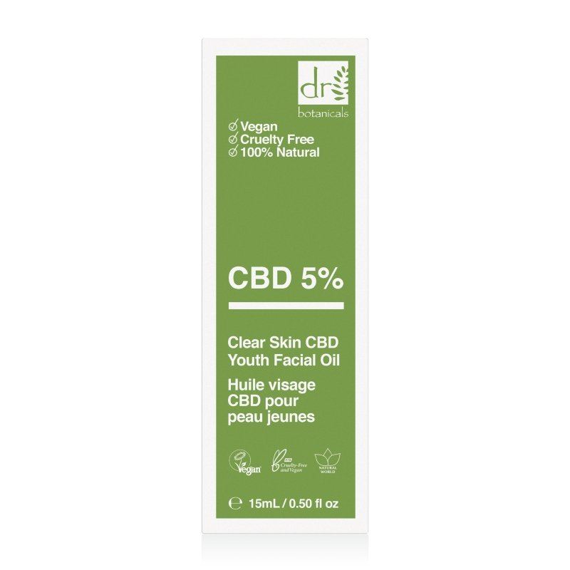 Dr Botanicals Clear Skin Youth CBD Facial Oil 15ml