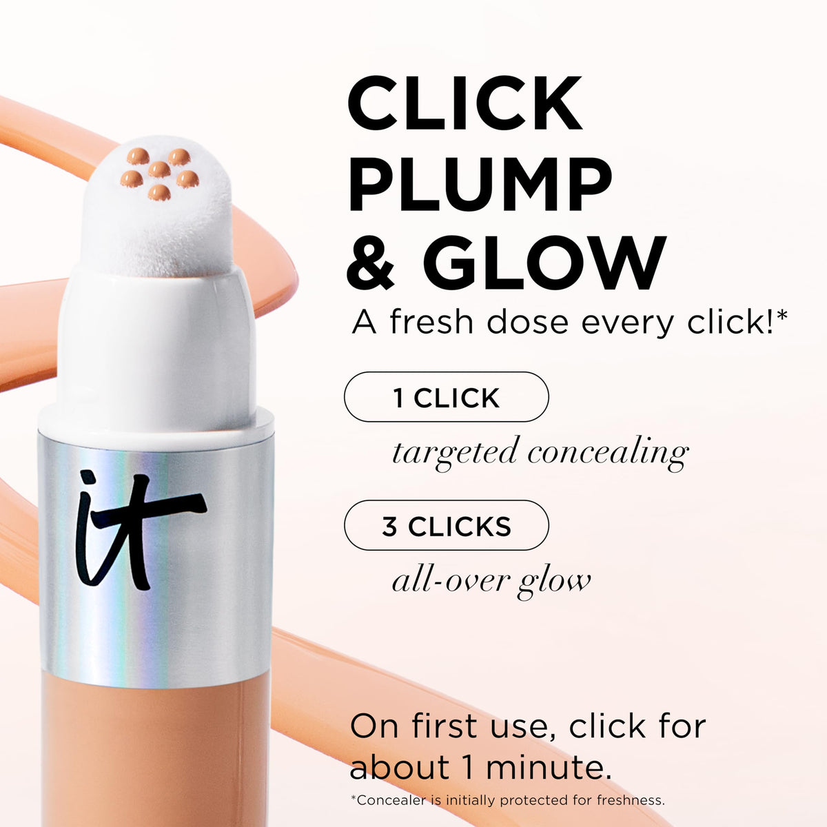 IT Cosmetics Do It All Radiant Concealer – Hydrate, Brighten, Creaseless Medium Coverage (Tan Cool) – 0.2 fl oz