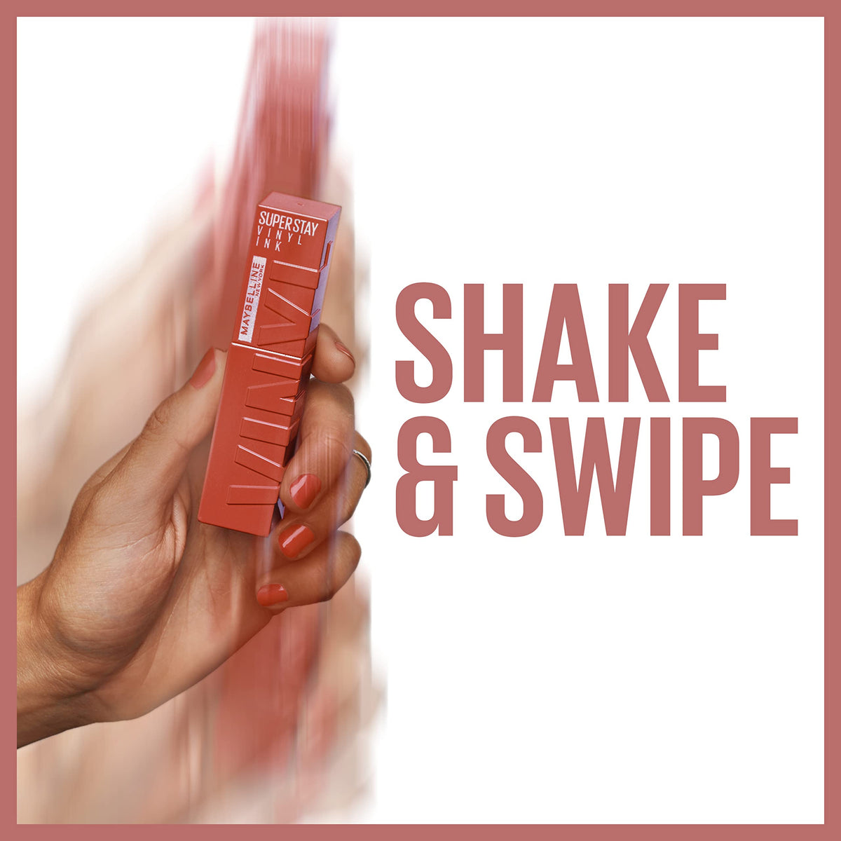 MAYBELLINE Super Stay Vinyl Ink Lipcolor – Longwear No-Budge Color in Charmed Pink, 0.14 oz