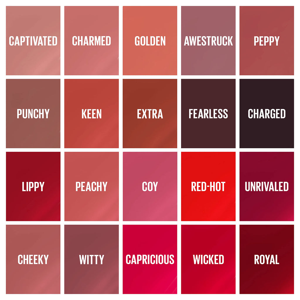 MAYBELLINE Super Stay Vinyl Ink Lipcolor – Longwear No-Budge Color in Charmed Pink, 0.14 oz