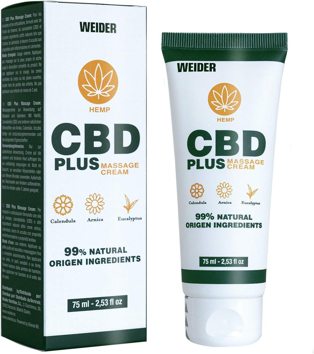 Weider CBD Cream with Calendula, Arnica & Eucalyptus 75ml
