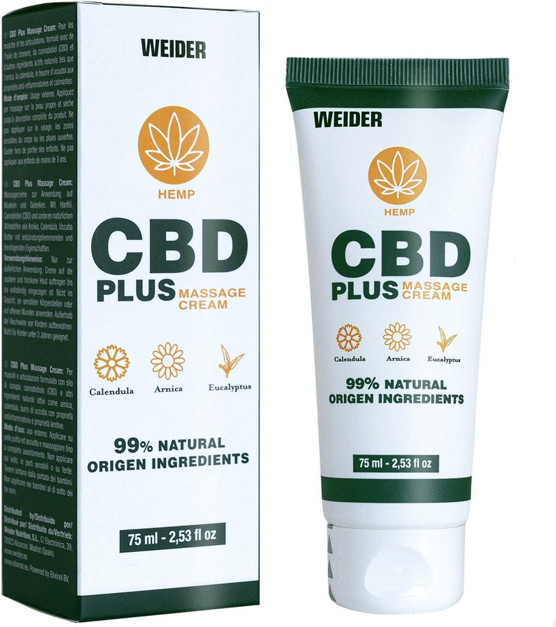 Weider CBD Cream with Calendula, Arnica & Eucalyptus 75ml